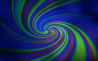 Eğri çizgileri olan hafif Mavili vektör deseni.