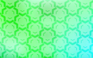 Bükülmüş çizgileri olan Açık Yeşil vektör şablonu.