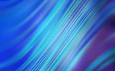 Kozmik Yıldızlar ile açık mavi vektör düzeni.