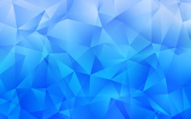 Açık BLUE vektör üçgen mozaik dokusu.