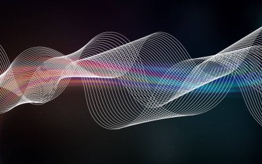 Koyu mavi, kırmızı vektör bulanık şablon.