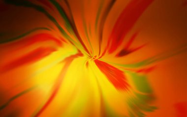 Bükülmüş çizgileri olan koyu turuncu vektör arkaplanı.