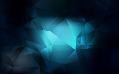 Koyu mavi vektör soyut mozaik arkaplan.