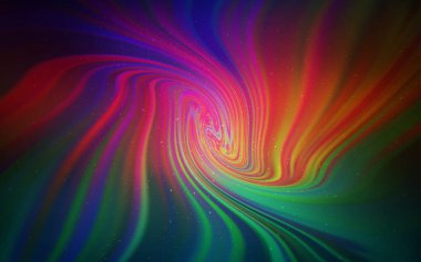 Uzay yıldızları ile koyu çok renkli vektör şablonu.