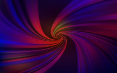 Koyu mavi, kavisli çizgiler ile kırmızı vektör zemin.