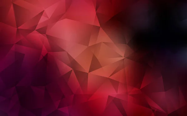 Dark Red vecteur abstrait mosaïque fond. — Image vectorielle