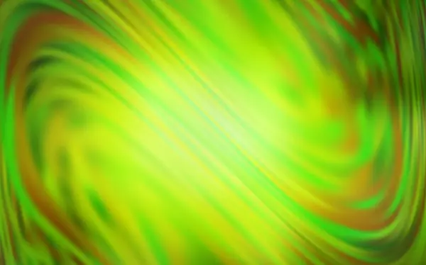 Vert clair, Vecteur jaune flou brillant modèle abstrait . — Image vectorielle