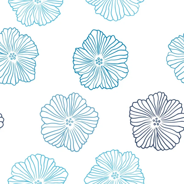 Çiçekli Lacivert vektör dikişsiz zarif duvar kağıdı.