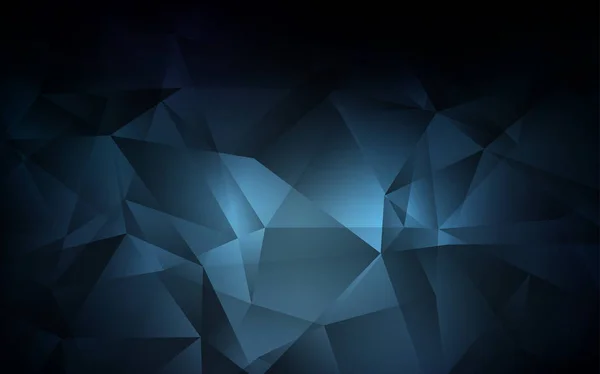 DARK BLUE Векторний багатокутник абстрактний фон . — стоковий вектор