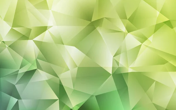 Ljusgrön vektor polygon abstrakt bakgrund. — Stock vektor