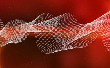 Açık Kırmızı vektör soyut parlaklığı bulanıklaştırdı.