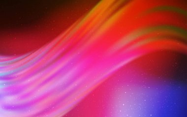 Açık Mavi, Gece gökyüzü yıldızları ile kırmızı vektör deseni.