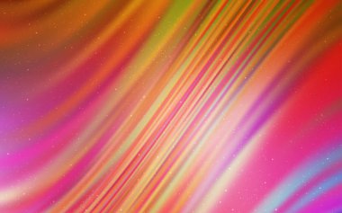 Hafif pembe, sarı vektör arka plan gökada yıldız ile.