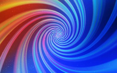 Açık mavi, astronomik yıldızlar ile kırmızı vektör arka plan.