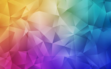 Açık Çok renkli vektör çokgen soyut düzeni.