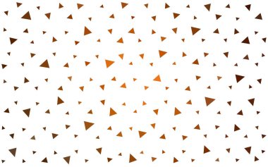 Koyu Turuncu Üçgen Mozaik Şablonu.