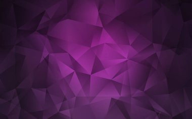 Koyu Pembe vektör üçgen mozaik arka plan.