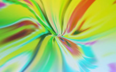 Açık Mavi, bükülmüş çizgilerle yeşil vektör düzeni.