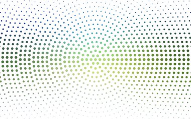 Açık Mavi, daireli sarı vektör şablonu.