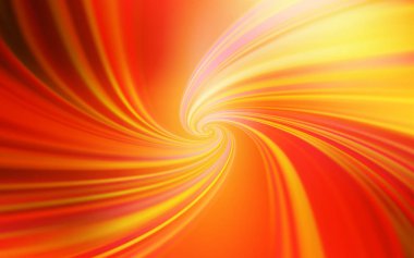 Açık Kırmızı, bükülmüş çizgilerle sarı vektör dokusu.