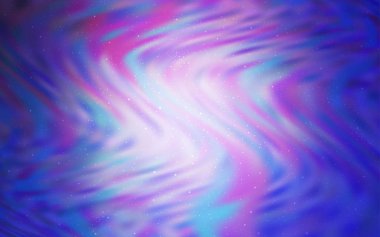 Açık Pembe, Gece gökyüzü yıldızları ile Mavi vektör deseni.