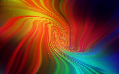 Uzay yıldızları ile koyu çok renkli vektör şablonu.