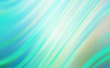 Işık yeşil vektör doku ile Samanyolu yıldız.