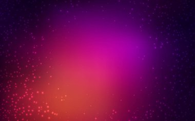 Koyu Pembe, Gece gökyüzü yıldızları ile sarı vektör deseni.