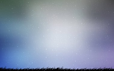 Gökada yıldız ışık mavi vektör arka plan.