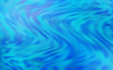 Kozmik Yıldızlar ile açık mavi vektör düzeni.