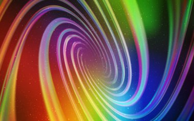 Işık çok renkli vektör şablon alan yıldız.