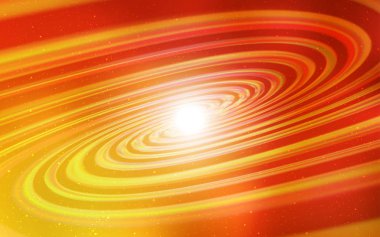 Işık kırmızı, sarı vektör düzen kozmik yıldız ile.