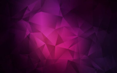 Koyu pembe vektör soyut mozaik desen.