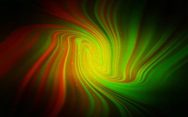 Koyu Yeşil, Samanyolu yıldızile kırmızı vektör doku.