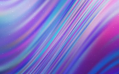 Açık Pembe, Astronomik yıldızlarla mavi vektör arka plan.