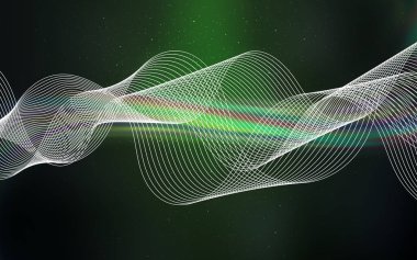 Koyu yeşil vektör renkli bulanık arkaplan.