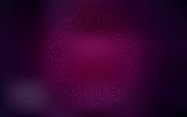 Gökada yıldız koyu pembe vektör arka plan.