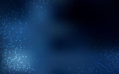 Koyu mavi vektör doku ile Samanyolu yıldız.