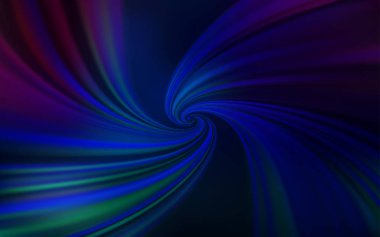 Eğri çizgileri olan koyu mavi vektör şablonu.