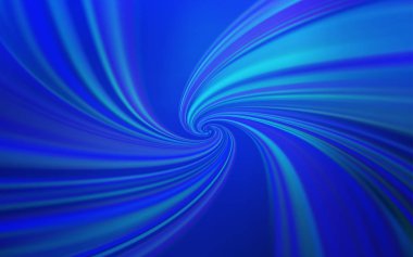 Bükülmüş çizgilerle hafif Mavili vektör arkaplanı.