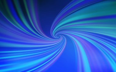 Bükülmüş çizgiler ile açık mavi vektör dokusu.