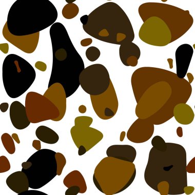 Koyu Yeşil, Diskler ile Sarı vektör dikişsiz doku.