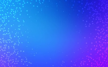 Açık Pembe, Gece gökyüzü yıldızları ile Mavi vektör deseni.