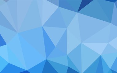 Açık BLUE vektör çokgen arkaplan.