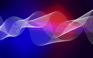 Açık Mavi, Kırmızı vektör bulanık şablonu.