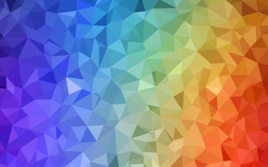 Açık Çok renkli vektör çokgen şablon.