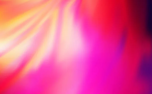 Licht roze, gele vector glanzende abstracte achtergrond. — Stockvector