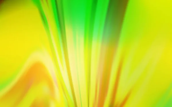 Verde claro, vector amarillo difuminado brillo plantilla abstracta . — Archivo Imágenes Vectoriales
