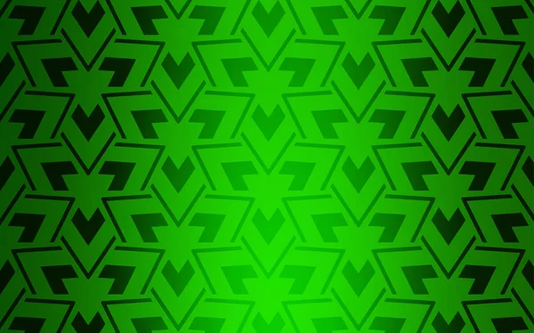Ljusgrön vektor mönster med polygonal stil. — Stock vektor