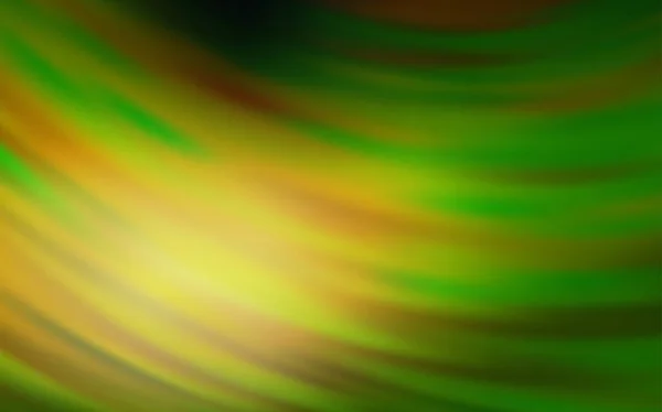 Hellgrüne Vektortextur mit geschwungenen Linien. — Stockvektor